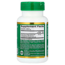 Ginkgo biloba supplement bottle back label with Supplement Facts panel and ingredients list