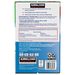 Kirkland Signature Premoistened Flushable Wipes, Fragrance Free, 640-count