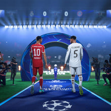 EA SPORTS FC 26 PS5 game: two soccer players on the field under stadium lights