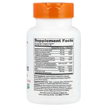 Vitamin B complex supplement bottle with orange cap, Supplement Facts panel for 30