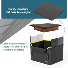 PETSFIT pet booster seat black with structured sides and keeps the seat shape