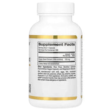 French grape seed extract supplement bottle, supplement facts label on back