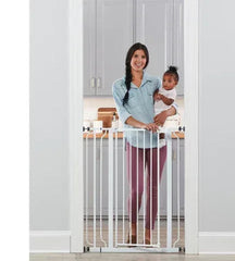 Regalo Easy Step Extra Tall White Metal Walk-Through Gate