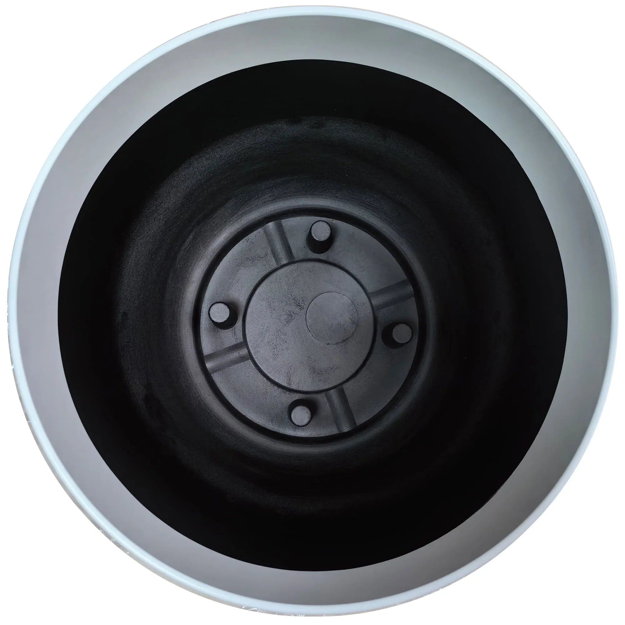 Mainstays Large 16in Diameter Round White Resin Playa Planter