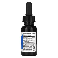 Liquid echinacea dropper bottle with supplement facts label on back