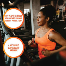 AAKG 2200 supplement ad with athlete training and energy-boost callouts
