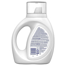 Laundry detergent bottle back label with barcode, Tide free & gentle