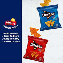 Doritos variety pack with blue Cool Ranch and red Nacho Cheese tortilla chip bags