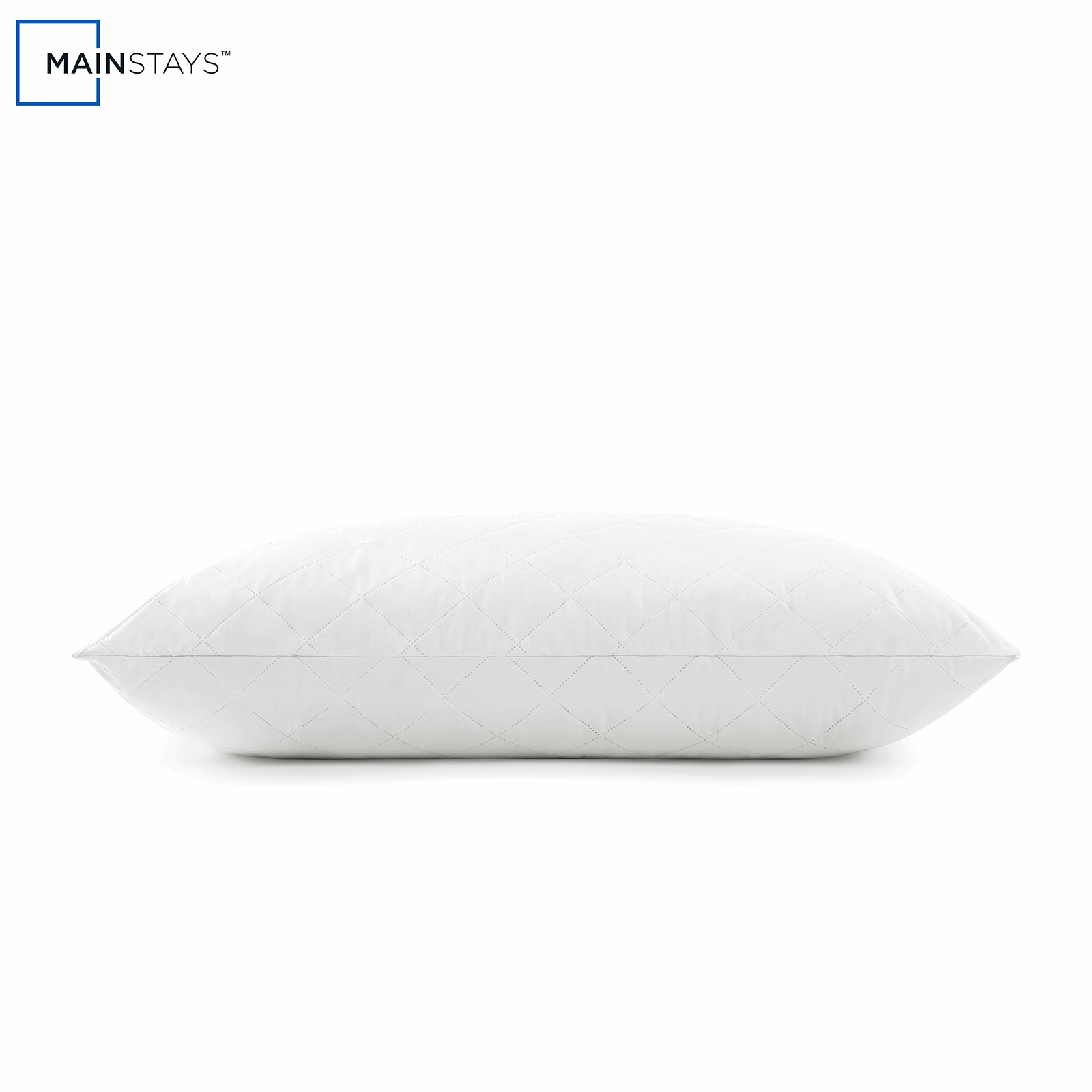Mainstays Brushed Microfiber Foam Cluster King Bed Pillow - Antimicrobial