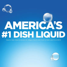 Dish liquid promotional graphic with bubbles reading America's #1 dish liquid