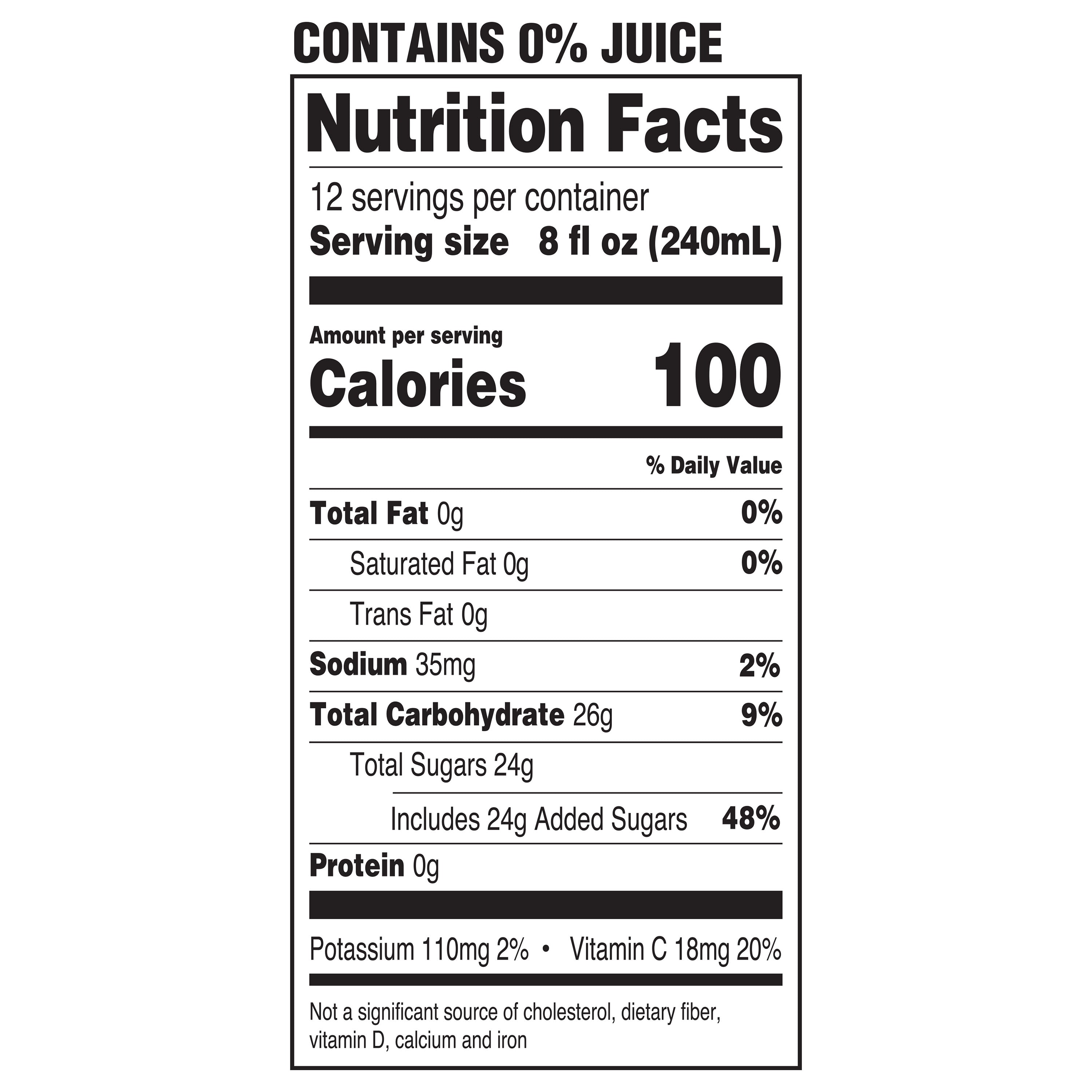 Great Value Original Lemonade, 96 fl oz