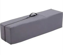 Delta Children playard carry bag/cover, rectangular gray padded case with handle