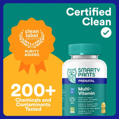SmartyPants Prenatal Multivitamin Gummies, Folate, Wellness Supplement for Women, B12 & D3, 60 ct