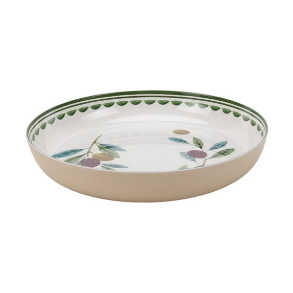 Better Homes and Gardens Bamboo Melamine Olive Chip and Dip Serve Tray for Stylish Entertaining