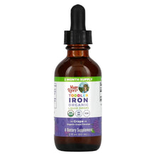 MaryRuth's toddler iron organic liquid drops bottle with dropper, grape