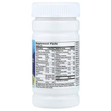 Men's health supplement bottle back label with Supplement Facts, white cap, 100 tablets.