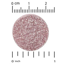 Mixed berry chewable tablet with size guide markings