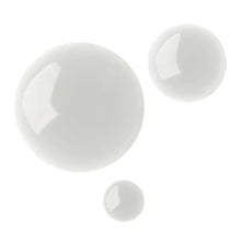 White serum gel texture circles, large and small