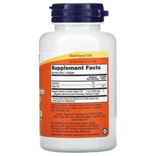 Nutritional supplement bottle back label with serving facts and navy cap