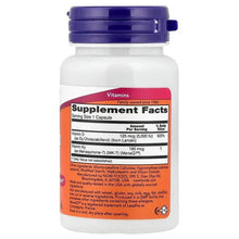 NOW Foods Mega D3 & MK-7 supplement bottle with Supplement Facts panel and purple cap