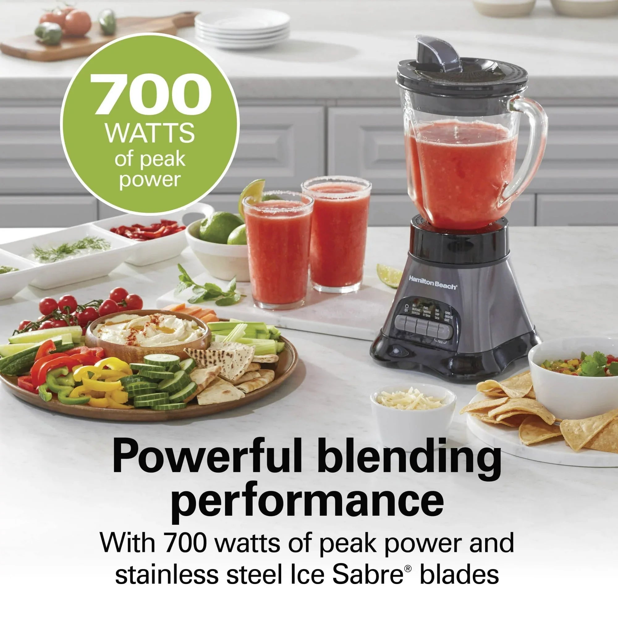 Hamilton Beach Wave Crusher Smoothie Blender for Kitchen, 40 oz Jar for Smoothies and Shakes with Blend-in Travel Jar, Black - USA MEGA SHOP