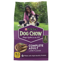 Purina Dog Chow Complete Adult lamb flavor dry dog food bag, 18.5 lb