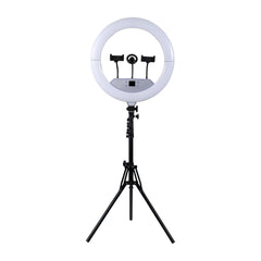 Vivitar Creator Series 18" RGB Foldable Ring Light with Stand, MagSafe-Compatible Phone Mount, Dual USB Charging, Wireless Remote, Adjustable Tripod for Live Vlogging, Makeup, & Live Streaming
