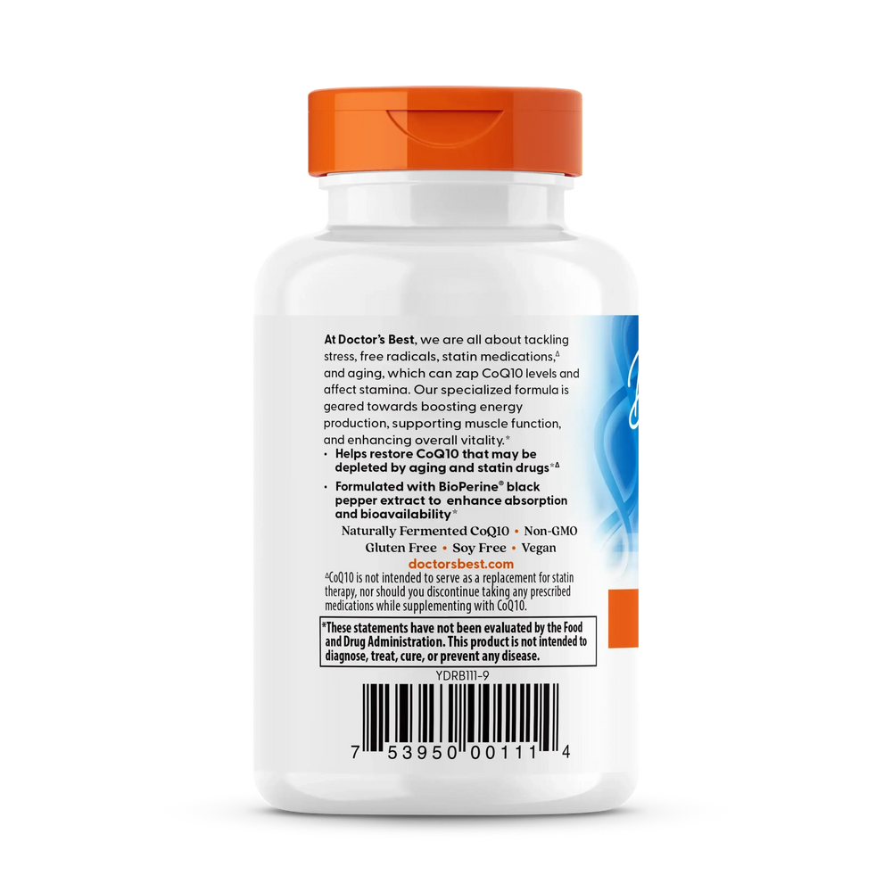 Doctor's Best, High Absorption CoQ10 with BioPerine®, 60 Veggie Caps - USA MEGA SHOP