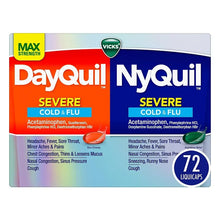 DayQuil & NyQuil severe cold and flu 72-count box set
