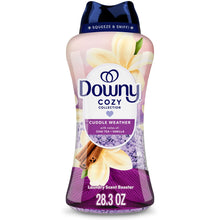 Downy Cuddle Weather laundry scent booster beads in a 28.3 oz bottle