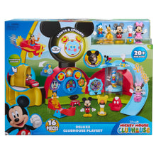 Mickey Mouse Clubhouse Deluxe playset box with dome, slide, and multiple figures