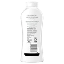Olay Fresh Outlast body wash bottle back with directions and barcode