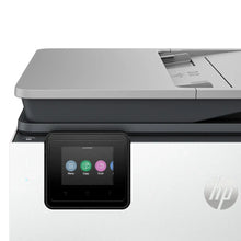 HP OfficeJet Pro 8138e all-in-one printer, close-up of front touchscreen control