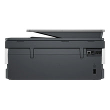 HP OfficeJet Pro 8138e all-in-one printer, side view with ports and output tray