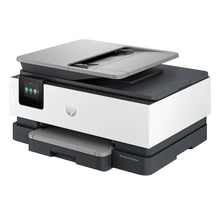 HP OfficeJet Pro 8138e all-in-one printer, angled front with top tray open