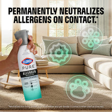 Clorox PURE allergen neutralizer daily air spray bottle with gray trigger