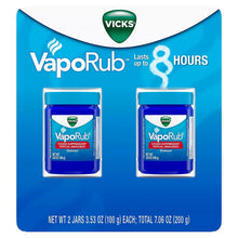 Vicks VapoRub ointment jars, 2-pack, 3.53 oz each