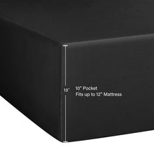 Microfiber fitted sheet corner with reinforced seam and depth for secure coverage