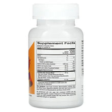 Kids chewables immune blend bottle back label with Supplement Facts panel
