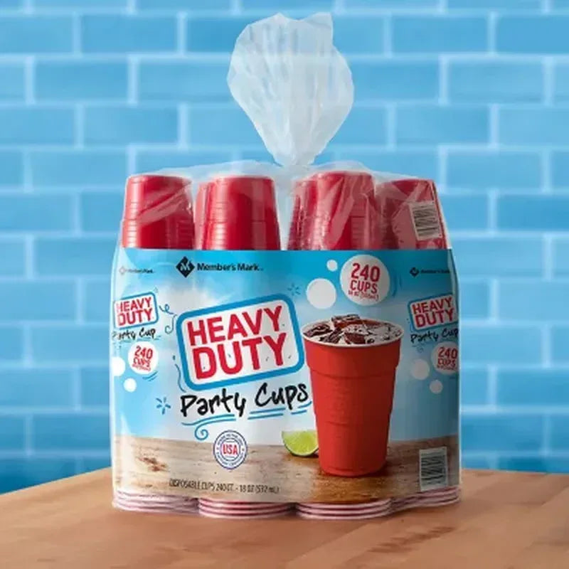 Member'S Mark Heavy-Duty Red Cups (18 Oz., 240 Ct.)