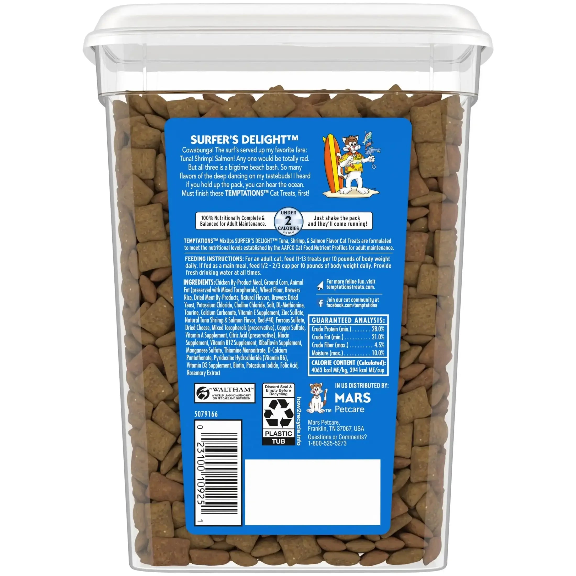 Temptations Mixups Surfer'S Delight Flavor Crunchy And Soft Cat Treats - USA MEGA SHOP