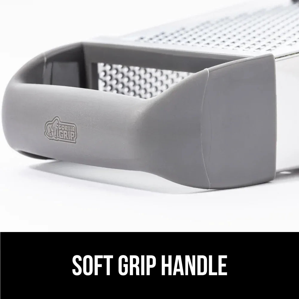 GORILLA GRIP Cheese Grater, BPA Free Stainless Steel Box Graters, Cheeses and Veggie Shredder - USA MEGA SHOP