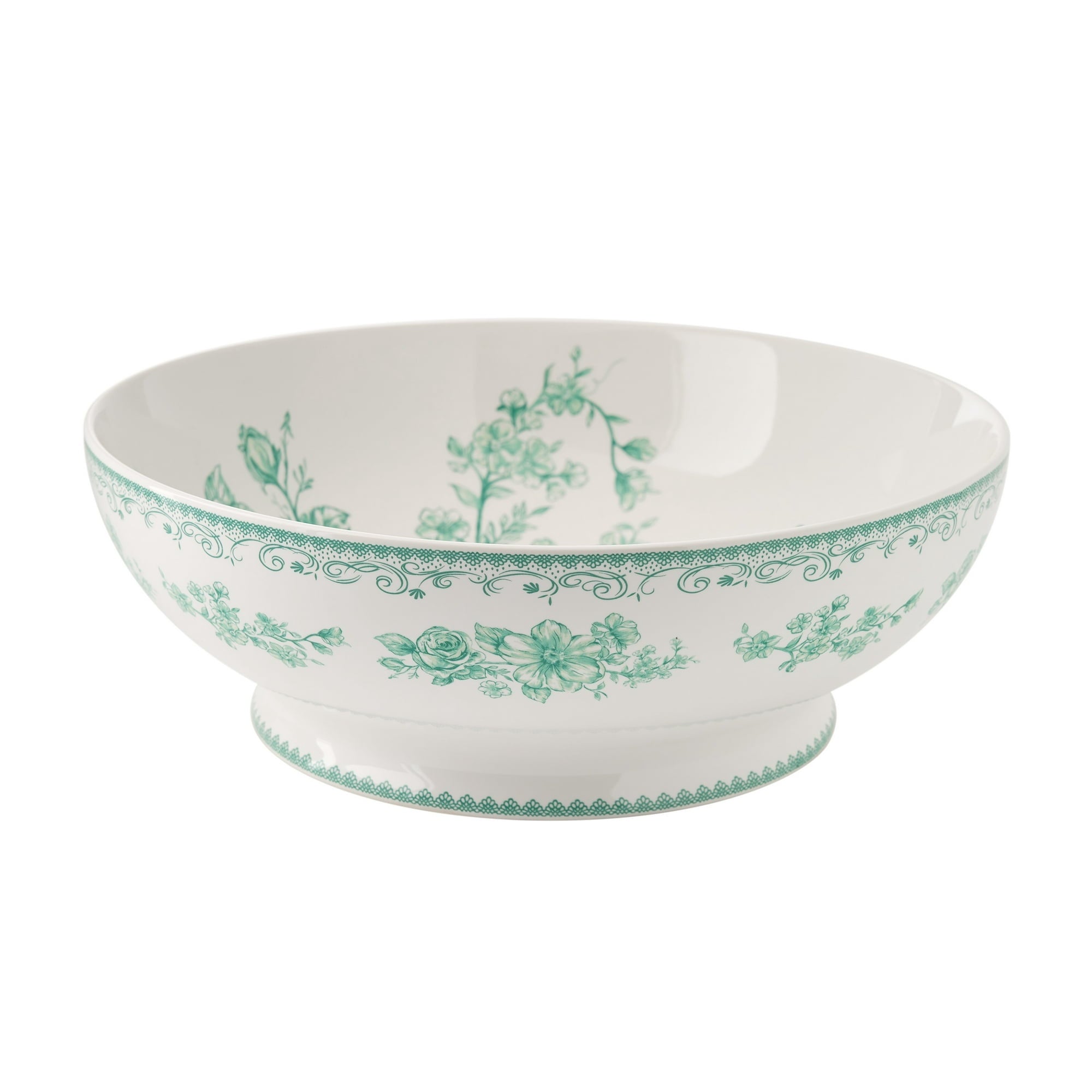 The Pioneer Woman Agatha Stoneware 11-inch Serving Bowl, Green