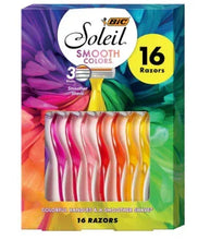 BIC Soleil women's 3-blade razors set, 16 ct, colorful handles in retail box