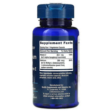 Life Extension Super Selenium Complex supplement bottle, blue back label panel