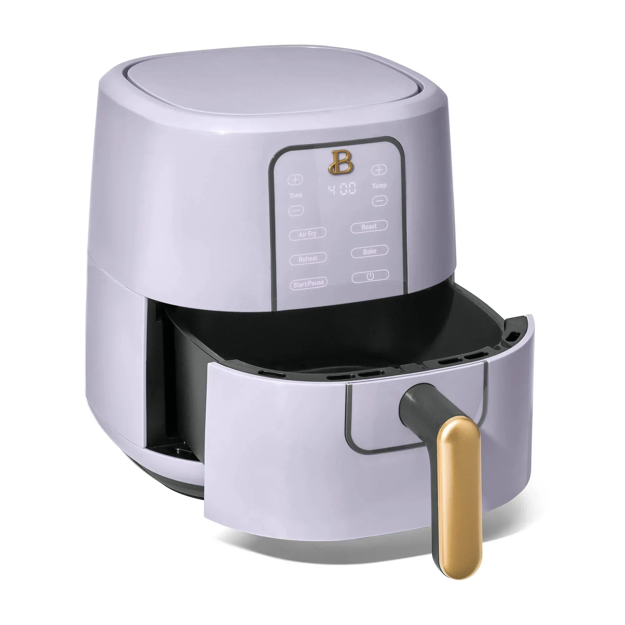 Beautiful 3 Qt Air Fryer with TurboCrisp Technology, EverGood Ceramic Nonstick Coating, Thyme Green by Drew Barrymore
