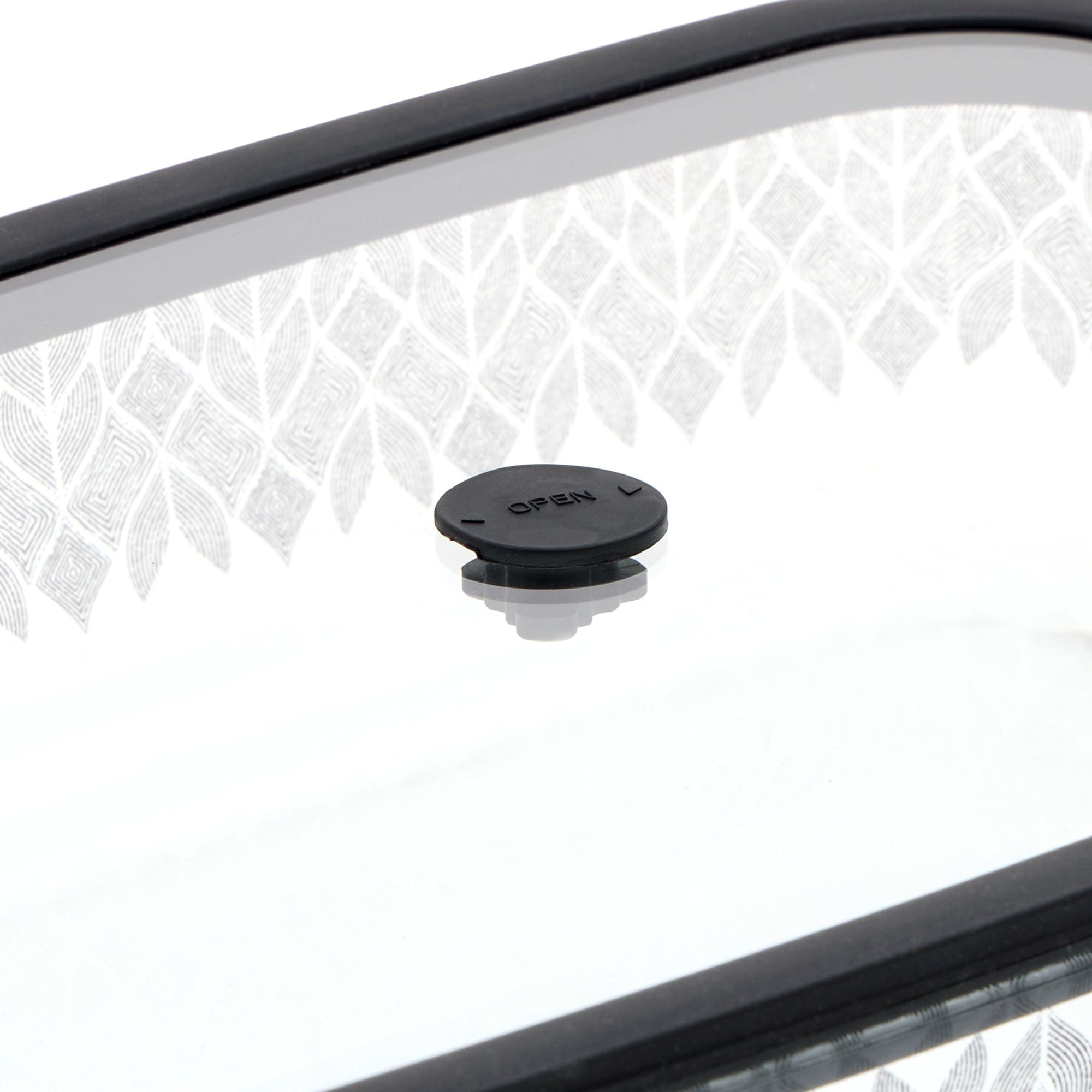 Thyme & Table 9"x15" Glass Baking Dish with Lid - Leaflets