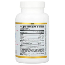 Prenatal DHA supplement bottle back label with Supplement Facts panel