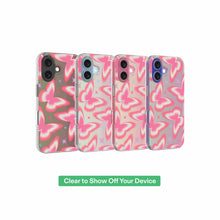 4-pack iPhone phone cases with pink butterfly and star pattern