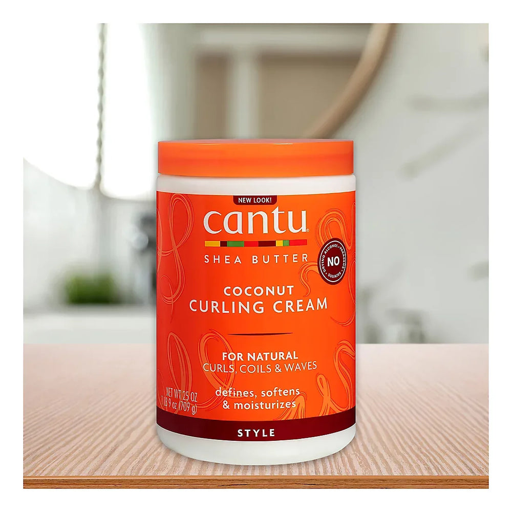Cantu Shea Butter for Natural Hair Coconut Curling Cream, 25 oz. - USA MEGA SHOP